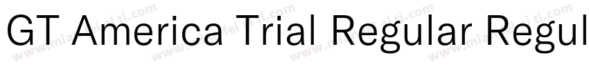 GT America Trial Regular Regular字体转换
